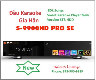 +A-NEW 2024! Đầu Karaoke Gia Hân S-9900HD Pro Smart(8Tb/80K)